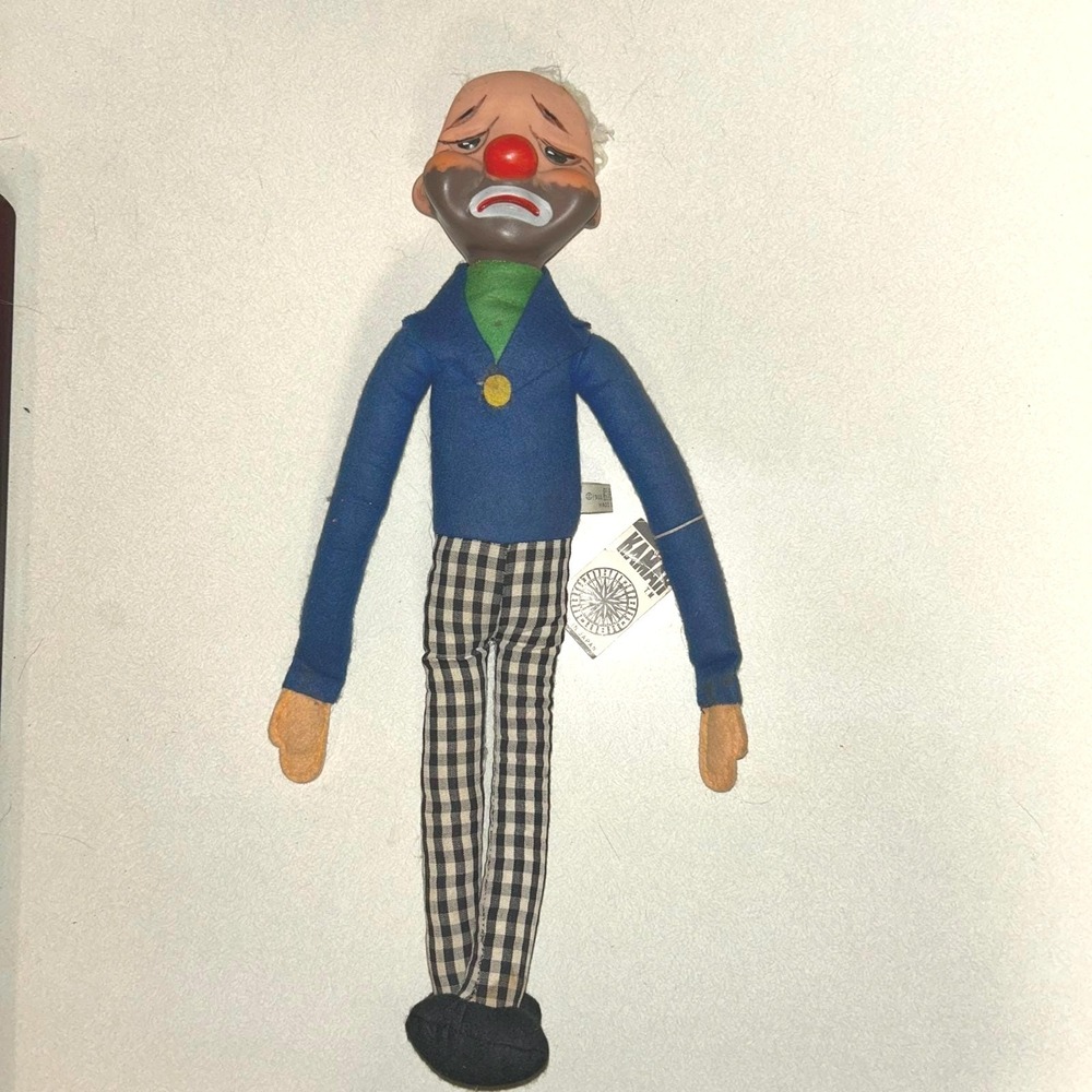 Vintage 1966‎ Kamar "Jock the Hobo" Sad Clown Doll
